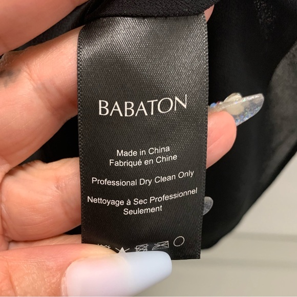 Aritzia Babaton Silk Black Romper Size Small - Picture 8 of 9